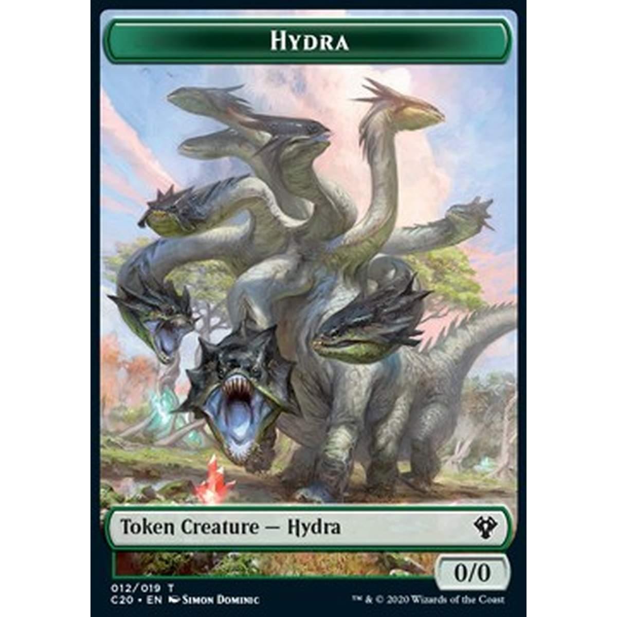 Hydra Token (G 0/0) // Beast Token (G 3/3) - Hydra Token (G 0/0) // Beast Token (G 3/3) - [C20] [NM]