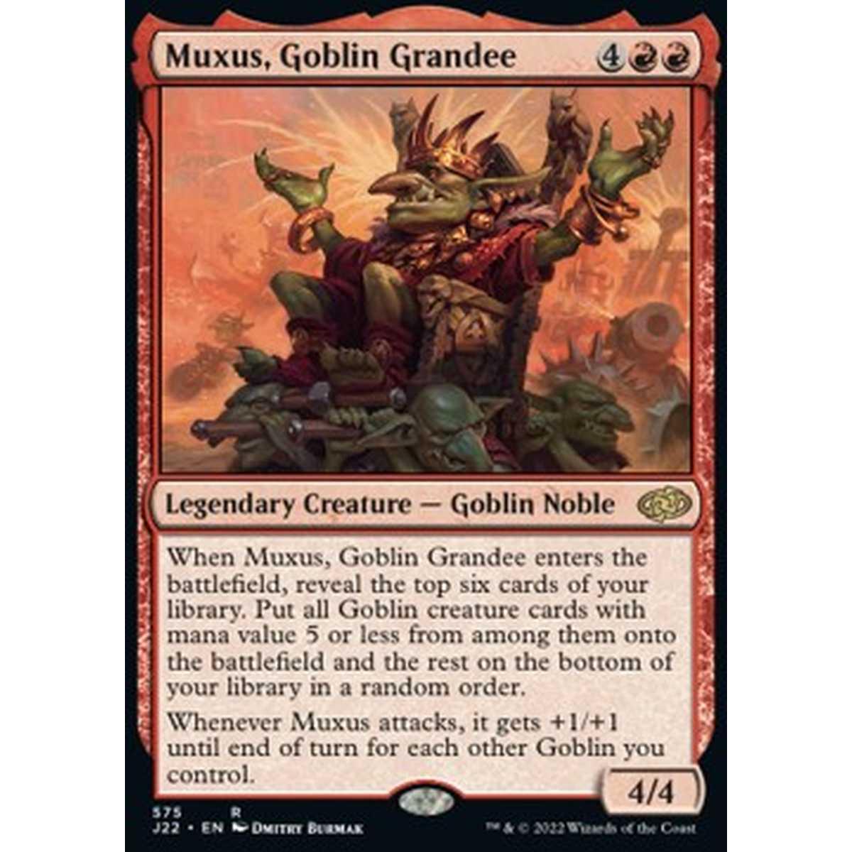 Muxus, Goblin Grandee - Muxus, Goblin Grandee - [J22] [NM]