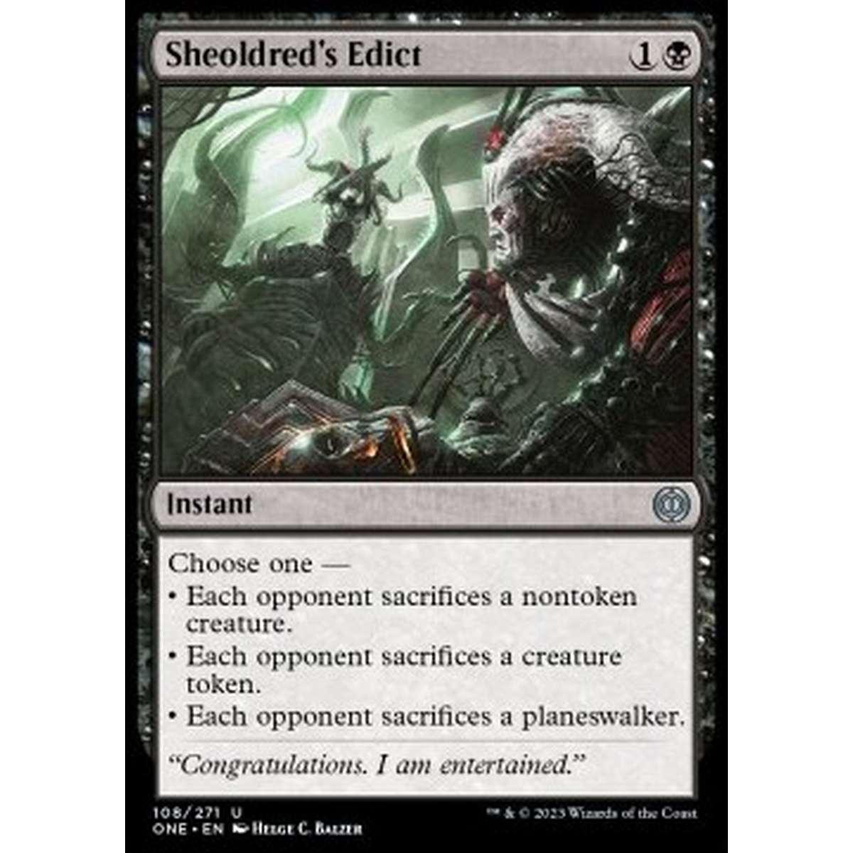 Sheoldred's Edict - Sheoldred's Edict - [ONE] [NM]