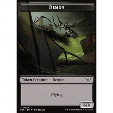 Demon Token (Black 6/6 Flying) - Demon Token (Black 6/6 Flying) - [TDSK] [NM]