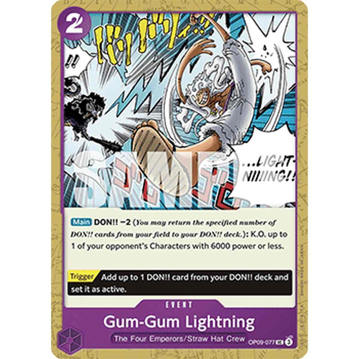 Gum-Gum Lightning (OP09-077) - Gum-Gum Lightning (OP09-077) - [OP09] [NM]