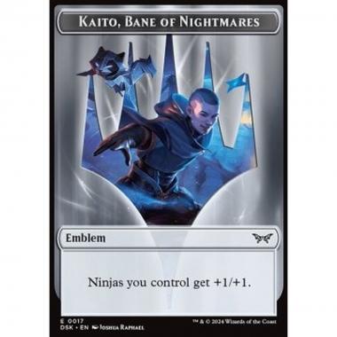 Kaito, Bane of Nightmares Emblem // Manifest Token (C 2/2) - Kaito, Bane of Nightmares Emblem // Manifest Token (C 2/2) - [TDSK] [NM]