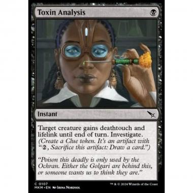 Toxin Analysis - Toxin Analysis - [MKM] [NM]