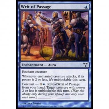 Writ of Passage - Salvacondotto - [DIS] [NM]