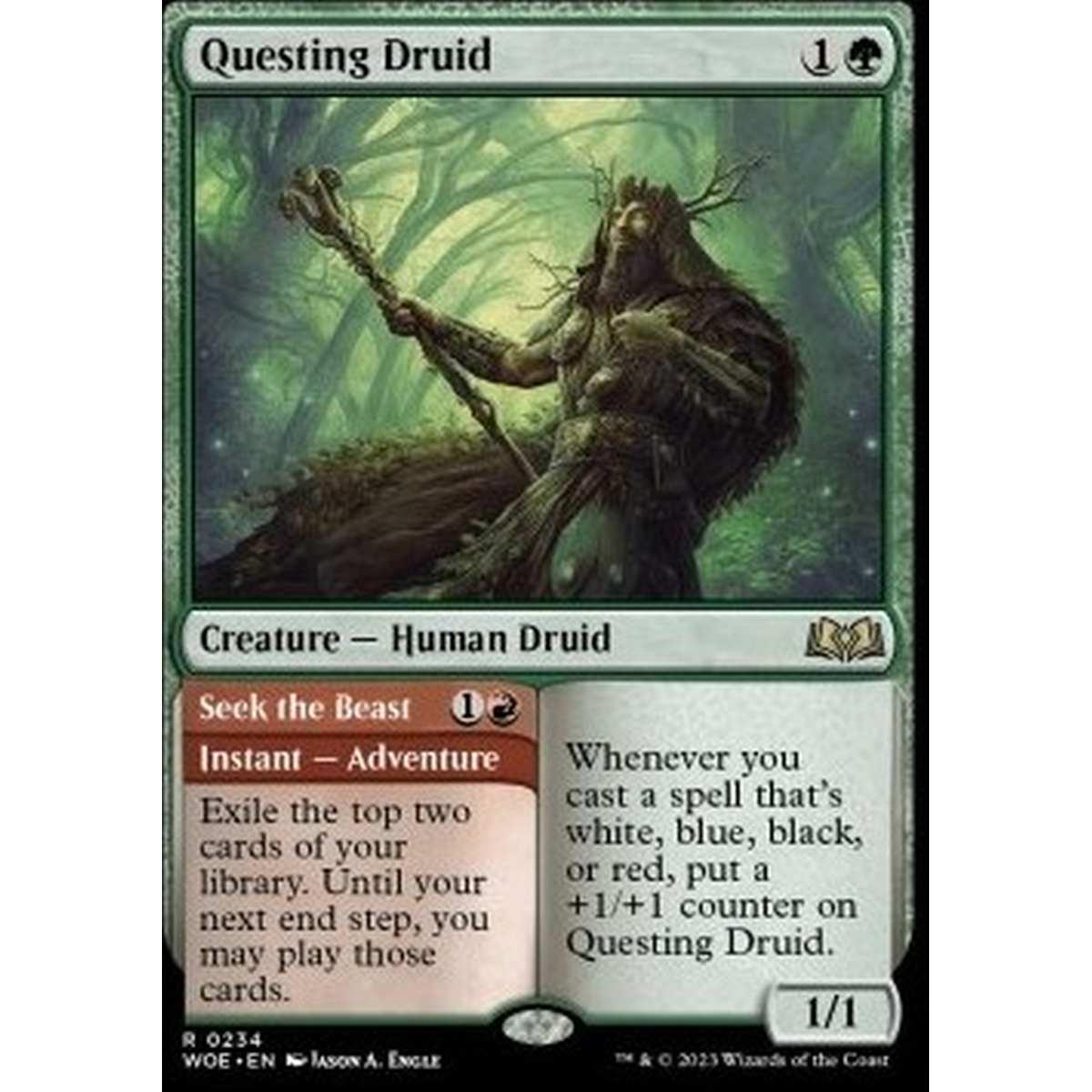 Questing Druid // Seek the Beast - Questing Druid // Seek the Beast - [WOE] [NM]