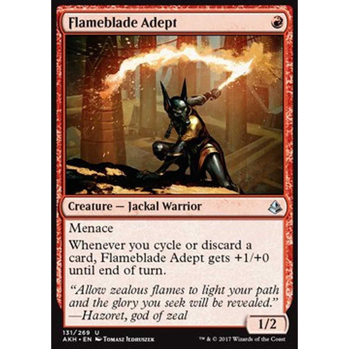 Flameblade Adept - Esperto della Lama Infuocata - [AKH] [NM]