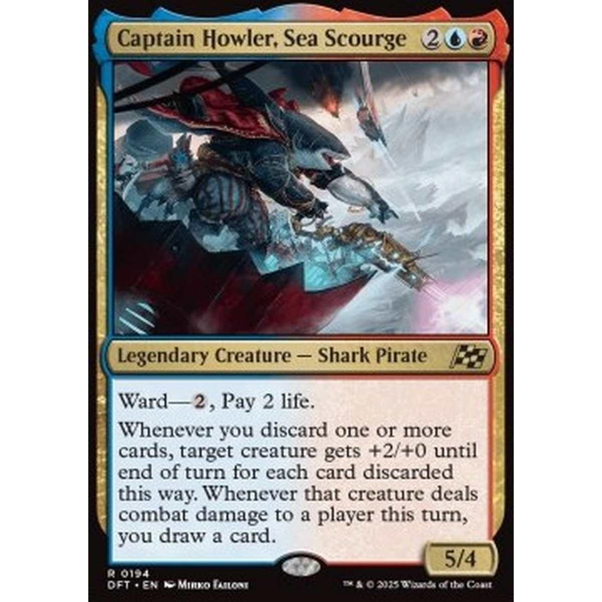 Captain Howler, Sea Scourge - Captain Howler, Sea Scourge - [DFT] [NM] [Foil]