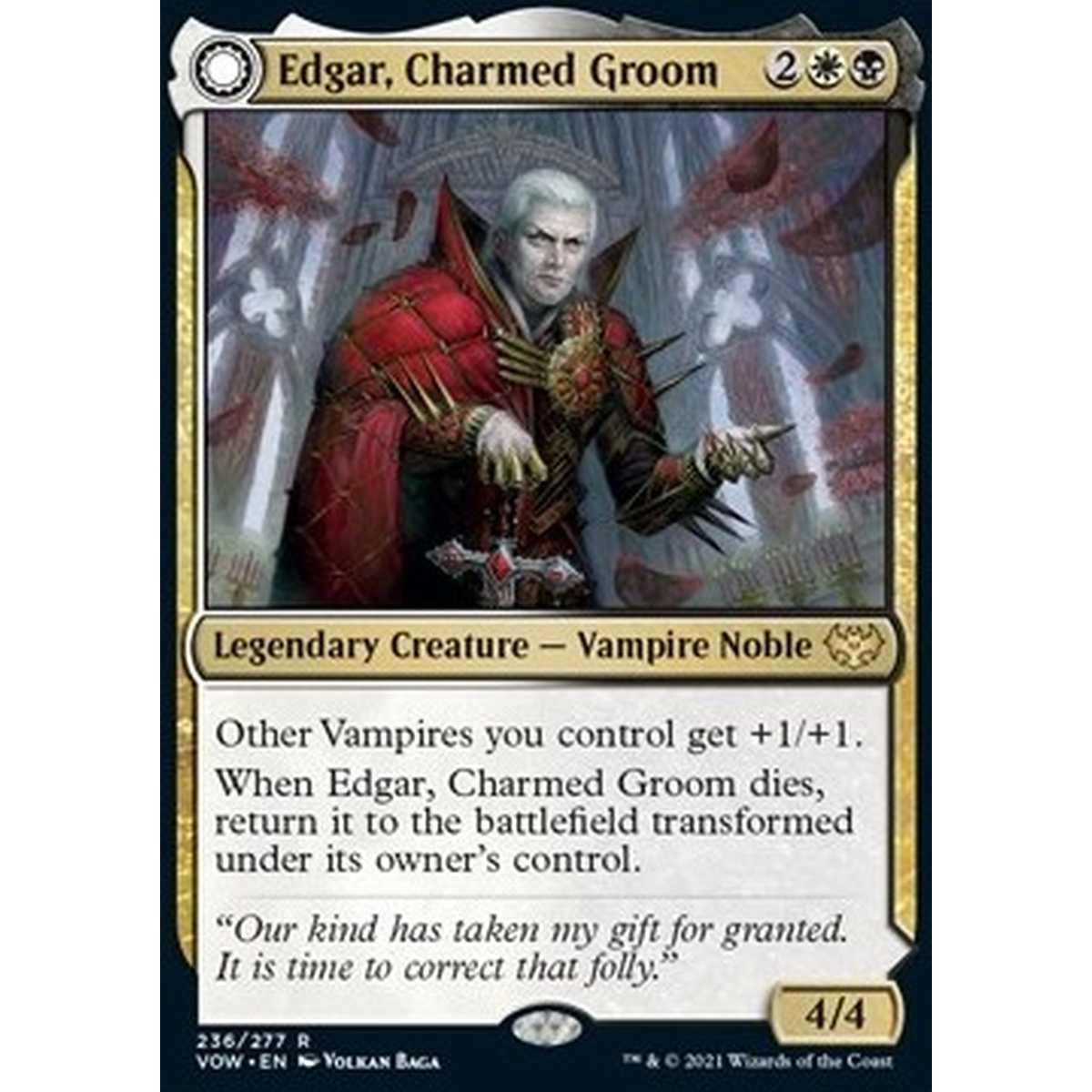 Edgar, Charmed Groom // Edgar Markov's Coffin - Edgar, Charmed Groom // Edgar Markov's Coffin - [VOW] [NM]