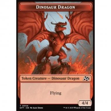 Dinosaur Dragon Token (R 4/4) // Treasure Token - Dinosaur Dragon Token (R 4/4) // Treasure Token - [DFTT] [NM] [Foil]