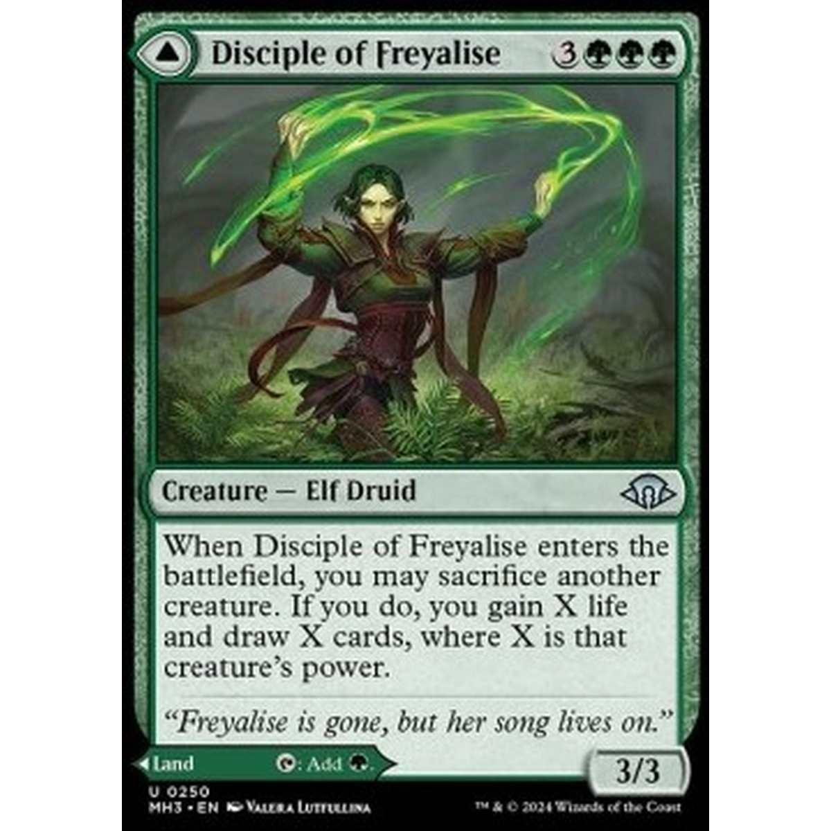 Disciple of Freyalise // Garden of Freyalise - Disciple of Freyalise // Garden of Freyalise - [MH3] [NM]