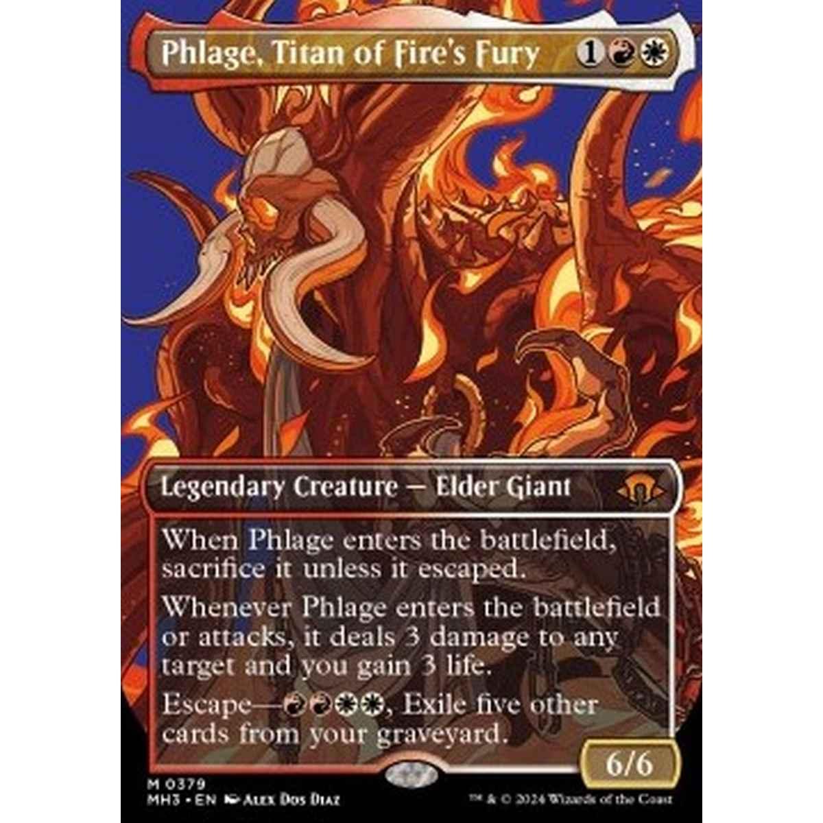 Phlage, Titan of Fire's Fury (V.1) - Phlage, Titan of Fire's Fury (V.1) - [XMH3] [NM]