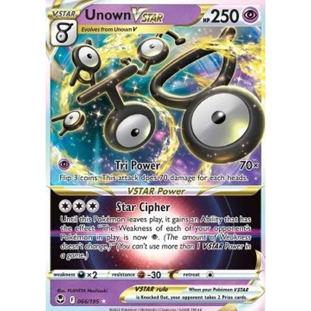 Unown VSTAR  - Unown V ASTRO  - [SIT] [NM]