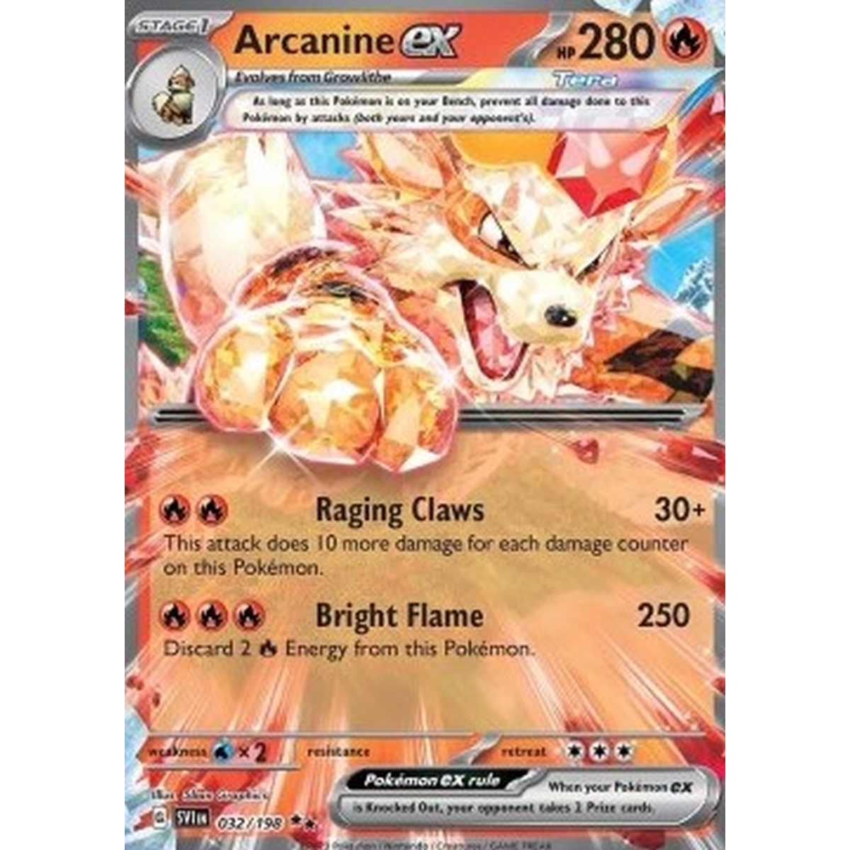 Arcanine ex  - Arcanine ex  - [SVI] [NM]