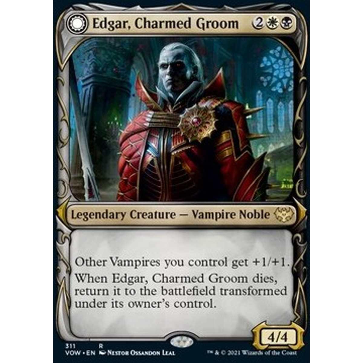 Edgar, Charmed Groom // Edgar Markov's Coffin (V.1) - Edgar, Charmed Groom // Edgar Markov's Coffin (V.1) - [XVOW] [NM]