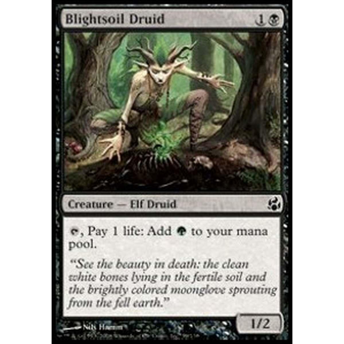 Blightsoil Druid - Druido del Suolo Avvizzito - [MOR] [NM]