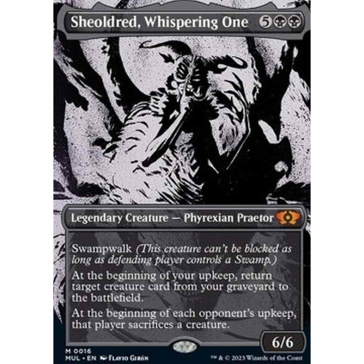 Sheoldred, Whispering One (V.1) - Sheoldred, Whispering One (V.1) - [MUL][NM]