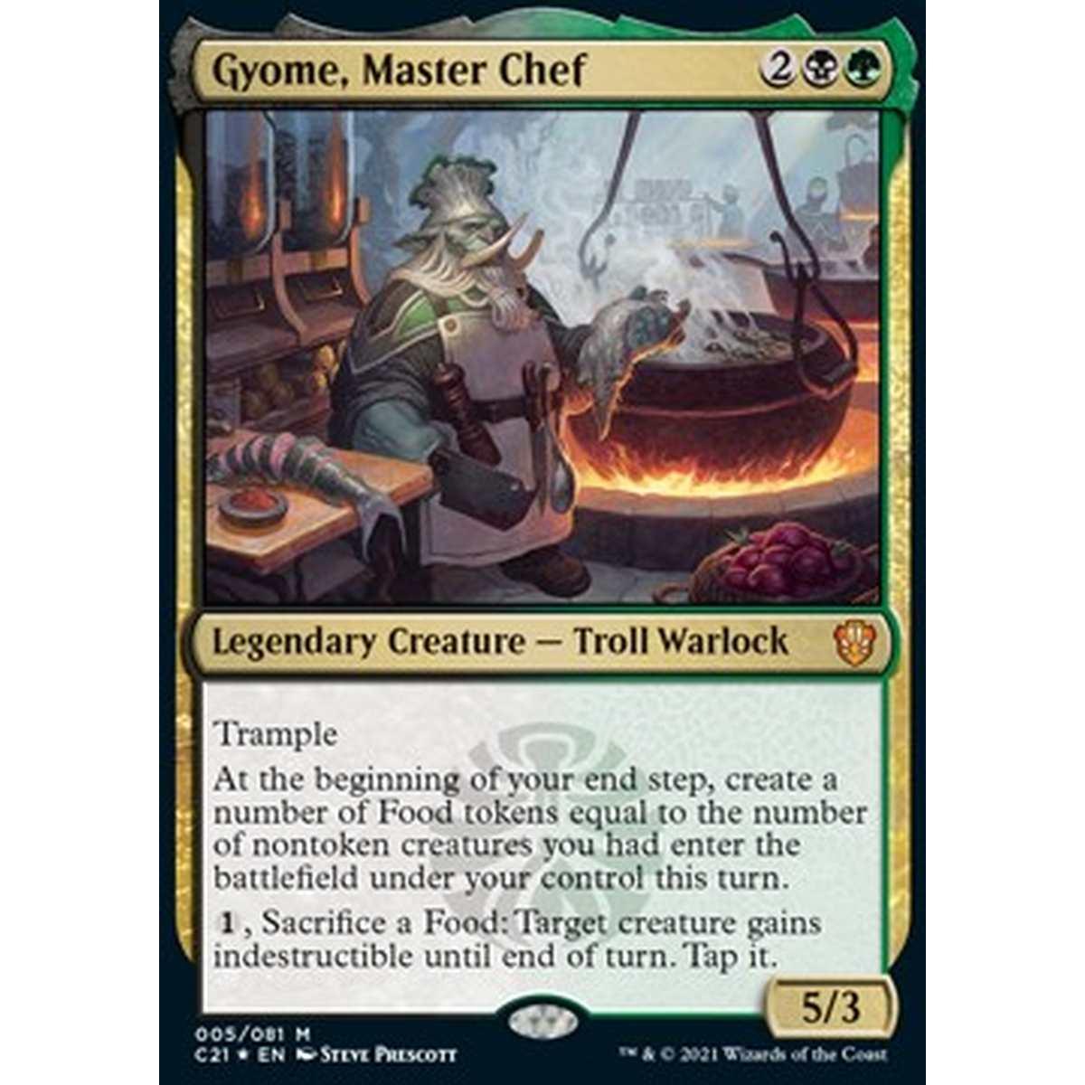 Gyome, Master Chef - Gyome, Capo Cuoco - [C21][NM] [Foil]