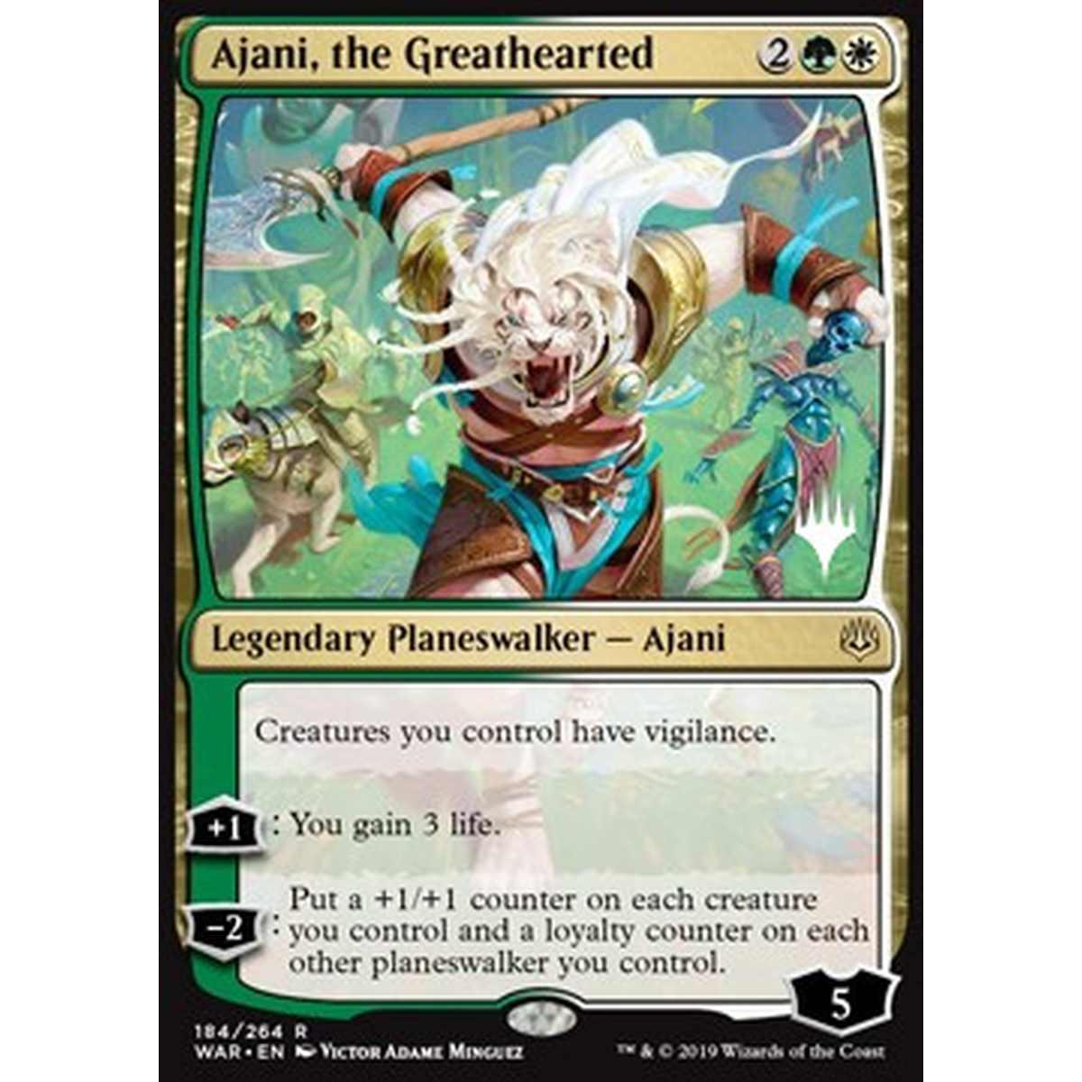 Ajani, the Greathearted - Ajani dal Cuore Grande - [PELD][NM]