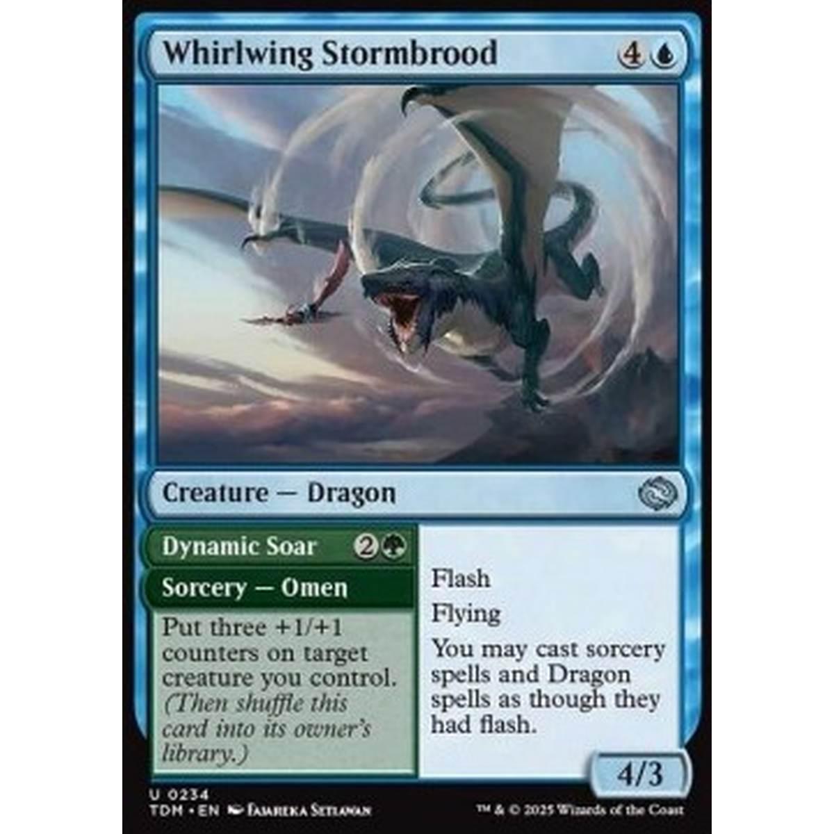 Whirlwing Stormbrood // Dynamic Soar - Whirlwing Stormbrood // Dynamic Soar - [TDM][NM]