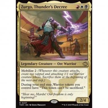 Zurgo, Thunder's Decree - Zurgo, Thunder's Decree - [TDM][NM]
