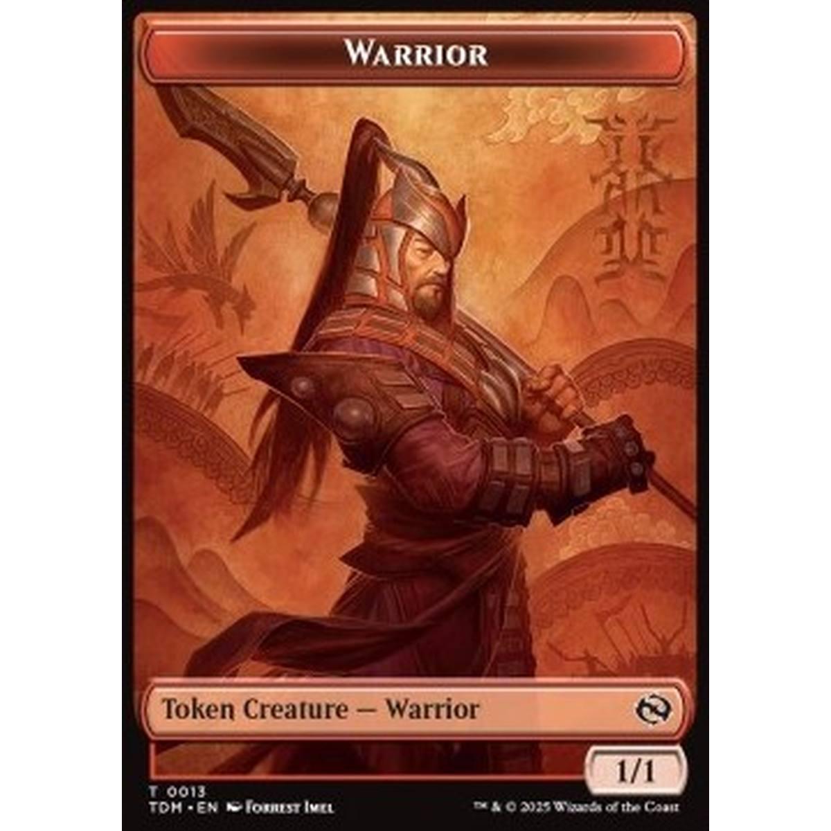 Warrior Token (R 1/1) // Dragon Token (R 4/4) - Warrior Token (R 1/1) // Dragon Token (R 4/4) - [TTDM][NM]
