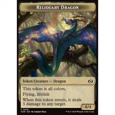 Reliquary Dragon Token (RGW 4/4) // Dragon Token (R 4/4) - Reliquary Dragon Token (RGW 4/4) // Dragon Token (R 4/4) - [TTDM][NM]