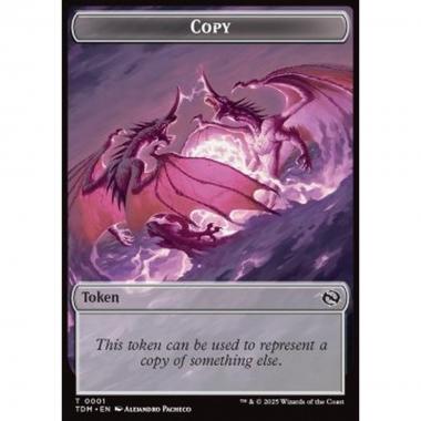 Copy Token // Monk Token (W 1/1 Prowess) - Copy Token // Monk Token (W 1/1 Prowess) - [TTDM][NM]