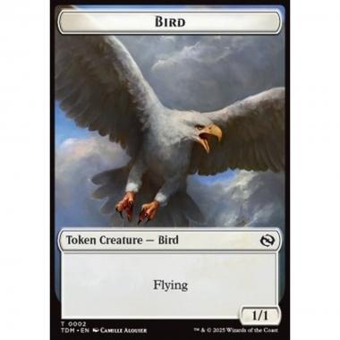 Bird Token (W 1/1) // Monk Token (W 1/1 Prowess) - Bird Token (W 1/1) // Monk Token (W 1/1 Prowess) - [TTDM][NM]