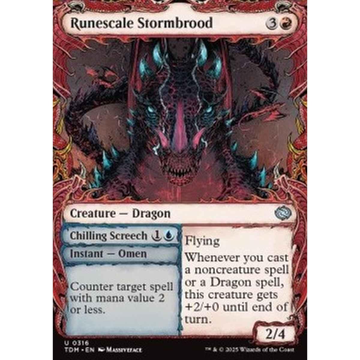 Runescale Stormbrood // Chilling Screech - Runescale Stormbrood // Chilling Screech - [XTDM][NM]
