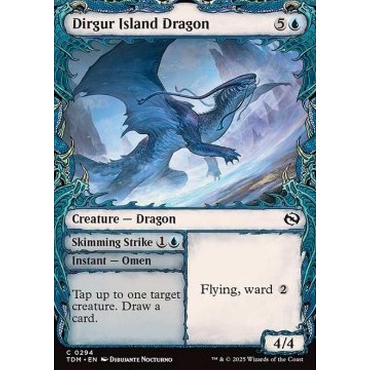 Dirgur Island Dragon // Skimming Strike - Dirgur Island Dragon // Skimming Strike - [XTDM][NM] [Foil]