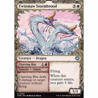 Twinmaw Stormbrood // Charring Bite - Twinmaw Stormbrood // Charring Bite - [XTDM][NM] [Foil]