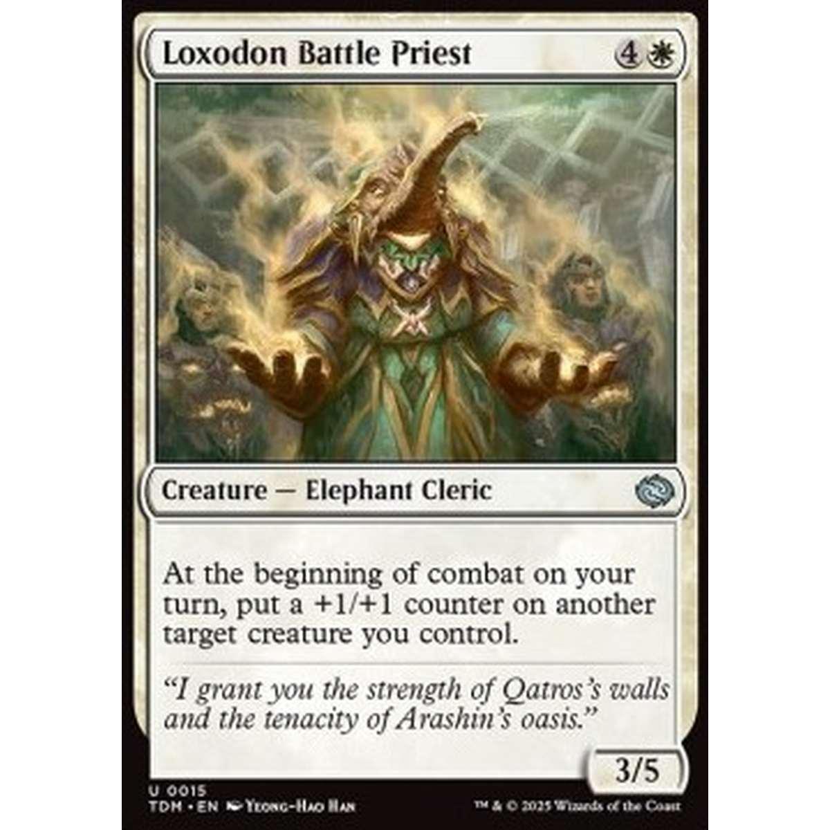 Loxodon Battle Priest - Loxodon Battle Priest - [TDM][NM] [Foil]