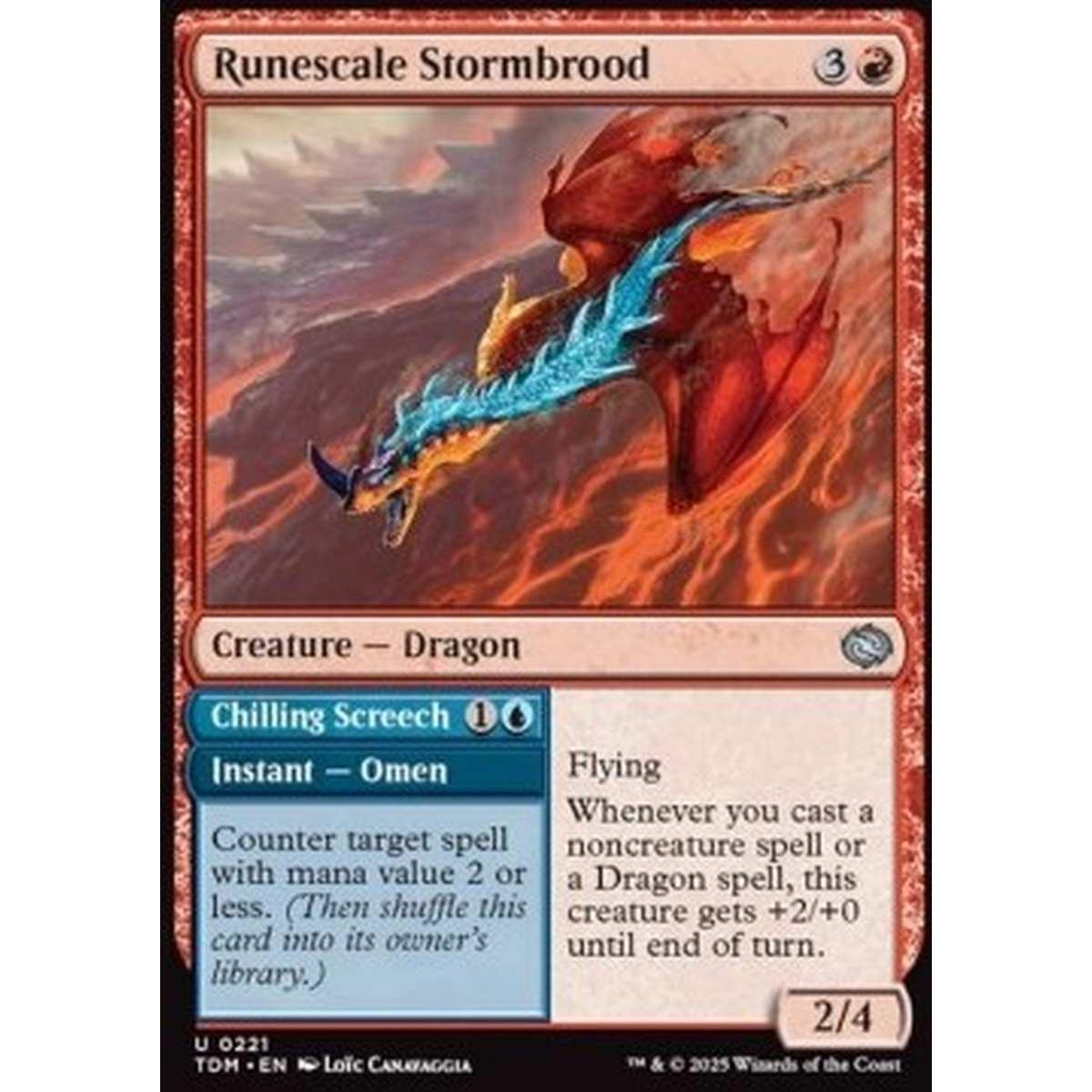 Runescale Stormbrood // Chilling Screech - Runescale Stormbrood // Chilling Screech - [TDM][NM] [Foil]