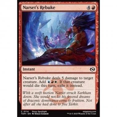 Narset's Rebuke - Narset's Rebuke - [TDM][NM] [Foil]