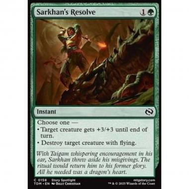 Sarkhan's Resolve - Sarkhan's Resolve - [TDM][NM] [Foil]