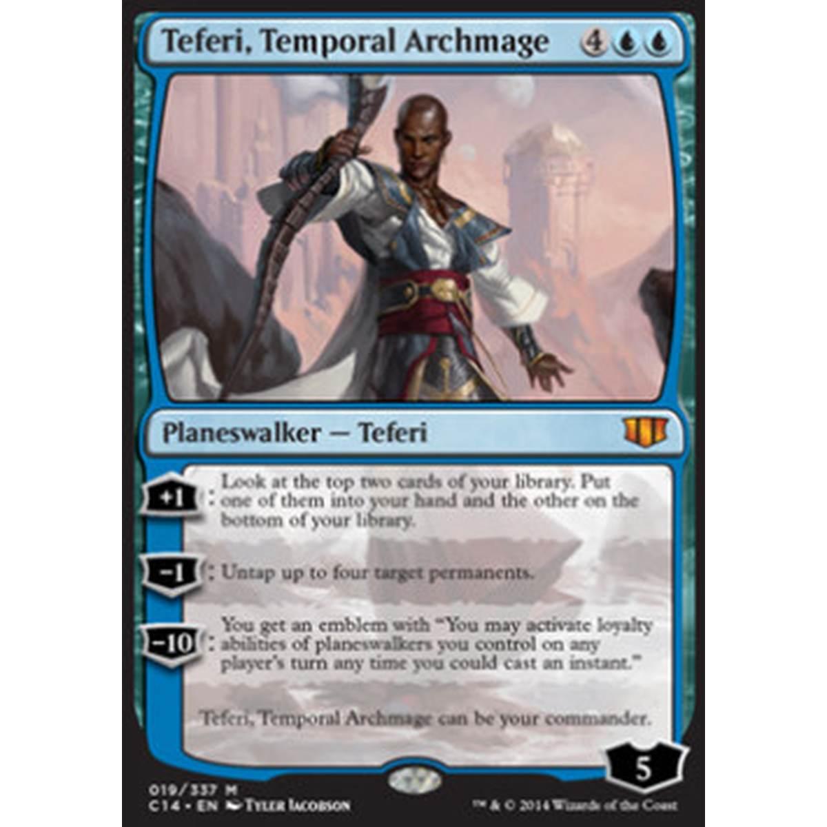 Teferi, Temporal Archmage (V.1) - Teferi, Temporal Archmage (V.1) - [C14][NM]