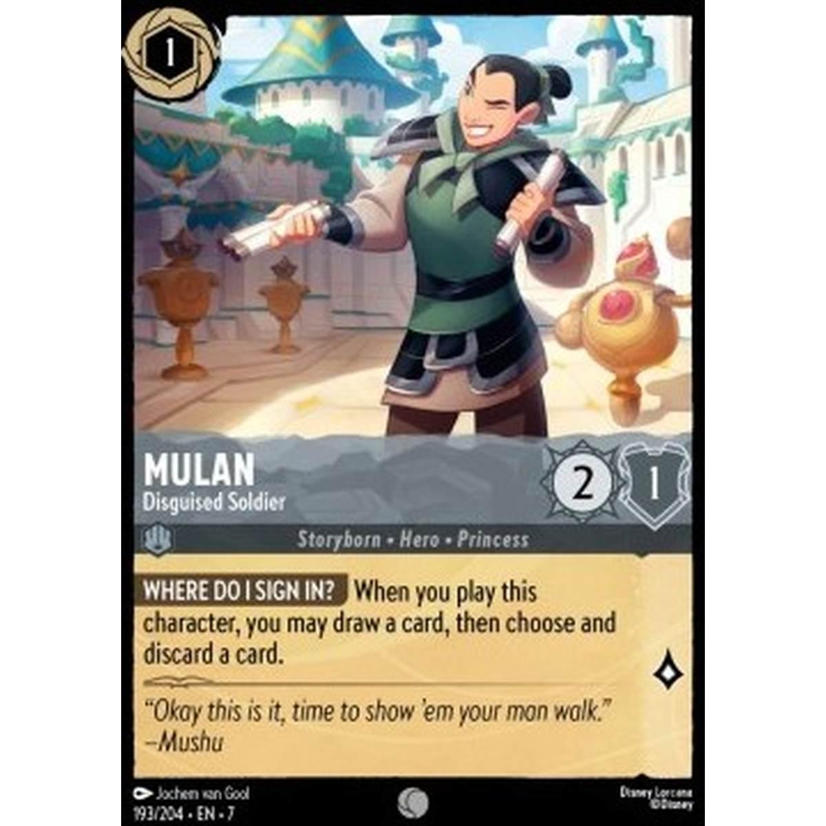 Mulan - Disguised Soldier - Mulan - Disguised Soldier - [7ARI][NM]