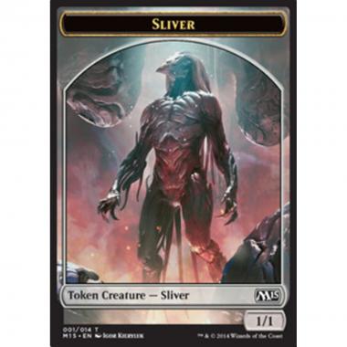 Sliver Token (Colorless 1/1) - Sliver Token (Colorless 1/1) - [M15][NM]