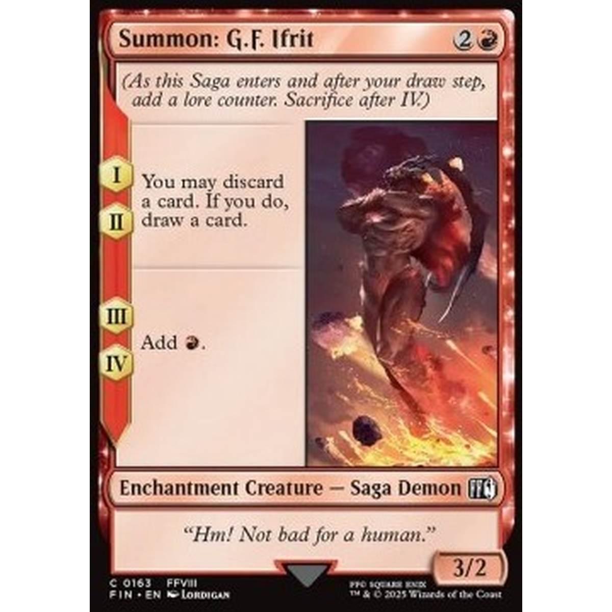 Summon: G.F. Ifrit - Summon: G.F. Ifrit - [FIN][NM]