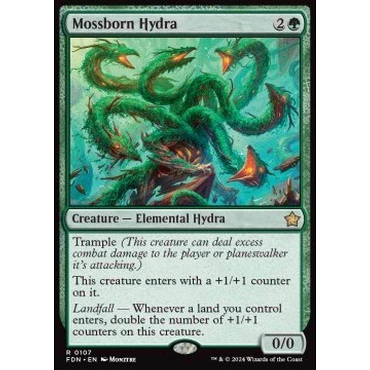 Mossborn Hydra - Mossborn Hydra - [FDN][NM] [Foil]