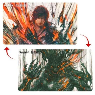 Playmat Tappetino Final Fantasy Double Side - Clive, Ifrit's Dominant / Ifrit, Warden of Inferno