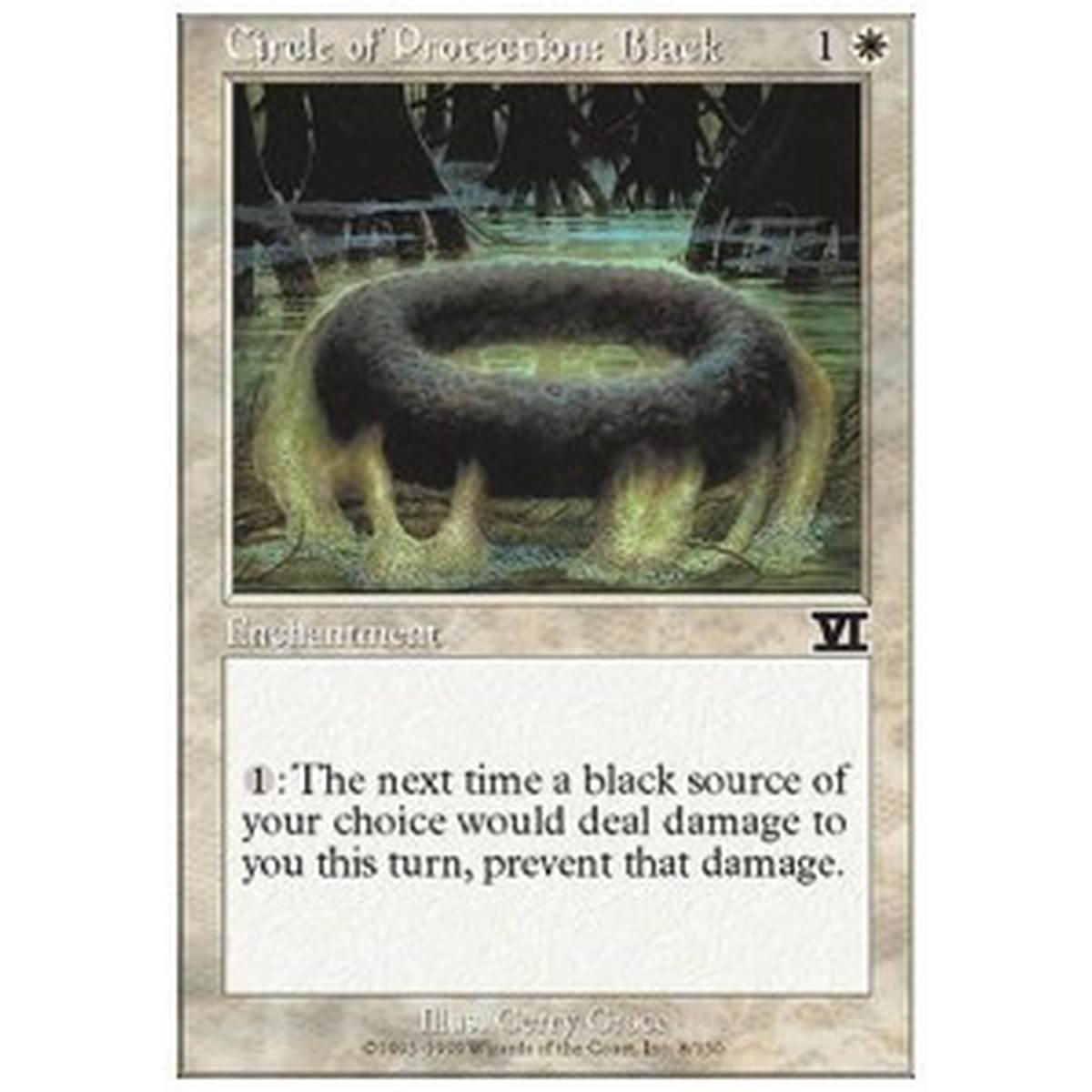 Circle of Protection: Black - Circolo di Protezione: Nero - [6ED][EX]