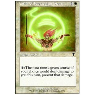 Circle of Protection: Green - Circolo di Protezione: Verde - [7ED][EX]
