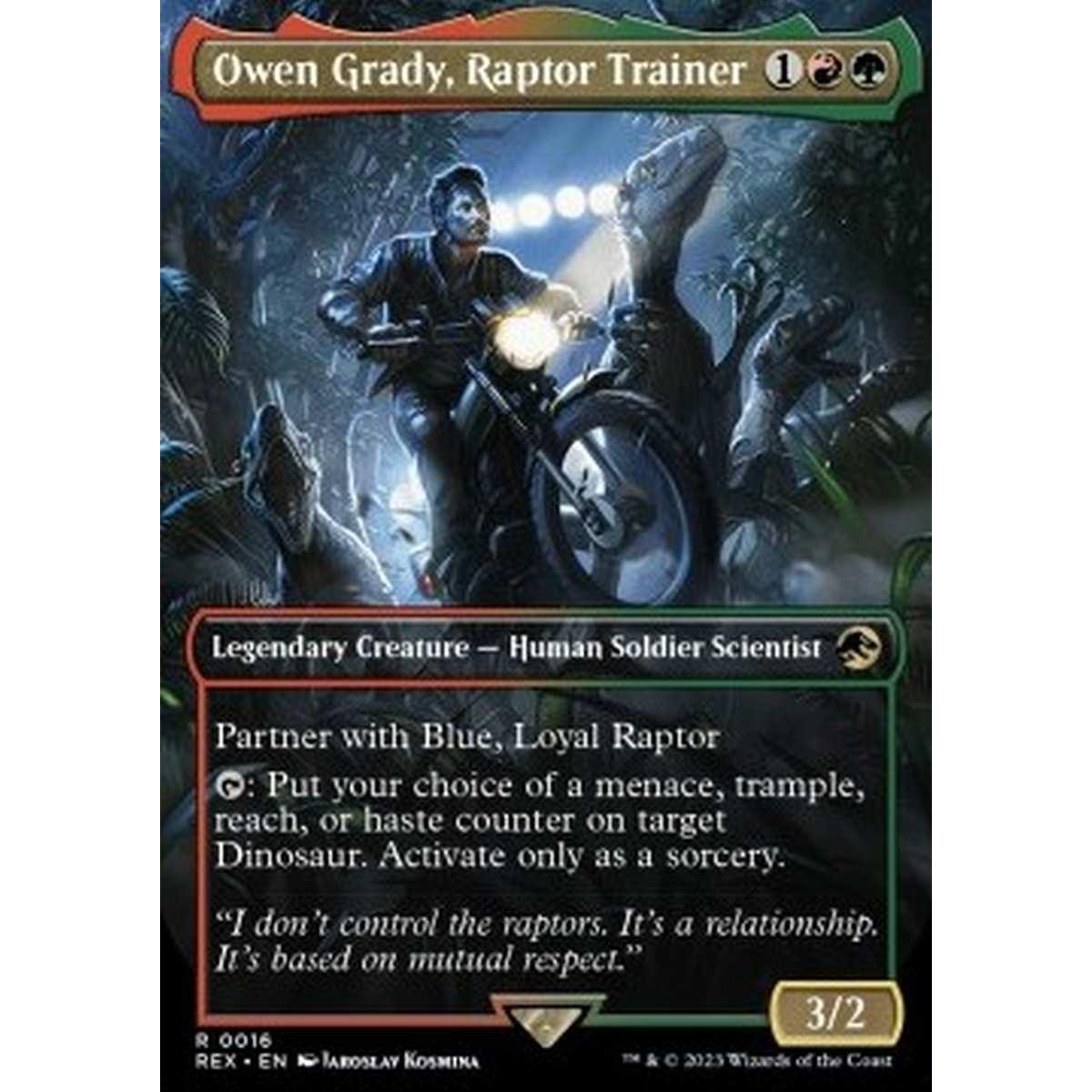Owen Grady, Raptor Trainer (V.1) - Owen Grady, Raptor Trainer (V.1) - [REX][NM]