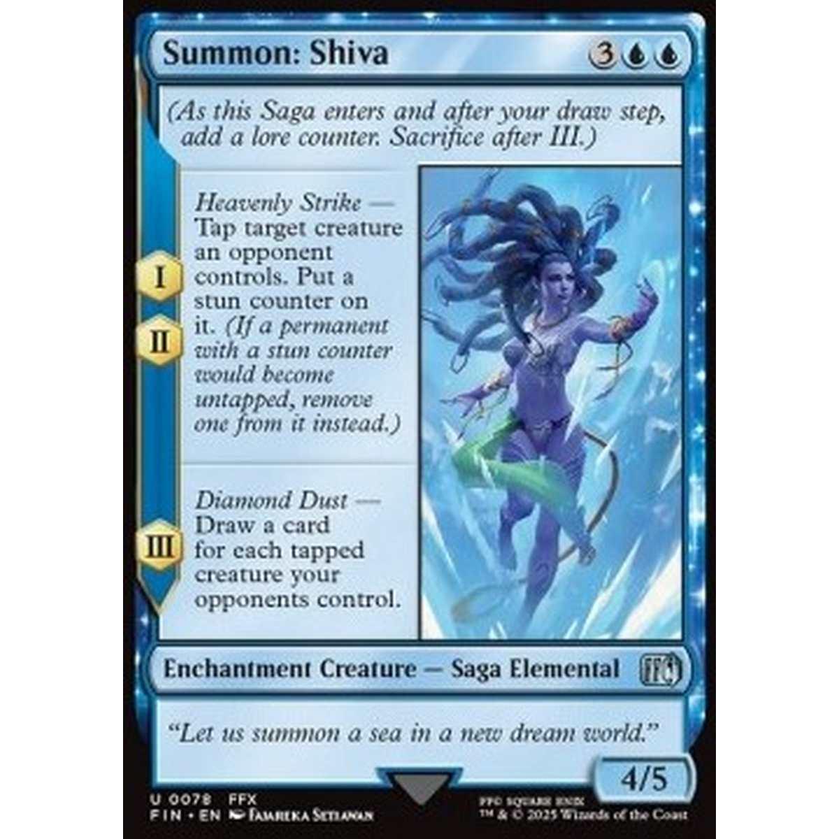 Summon: Shiva - Summon: Shiva - [FIN][NM] [Foil]