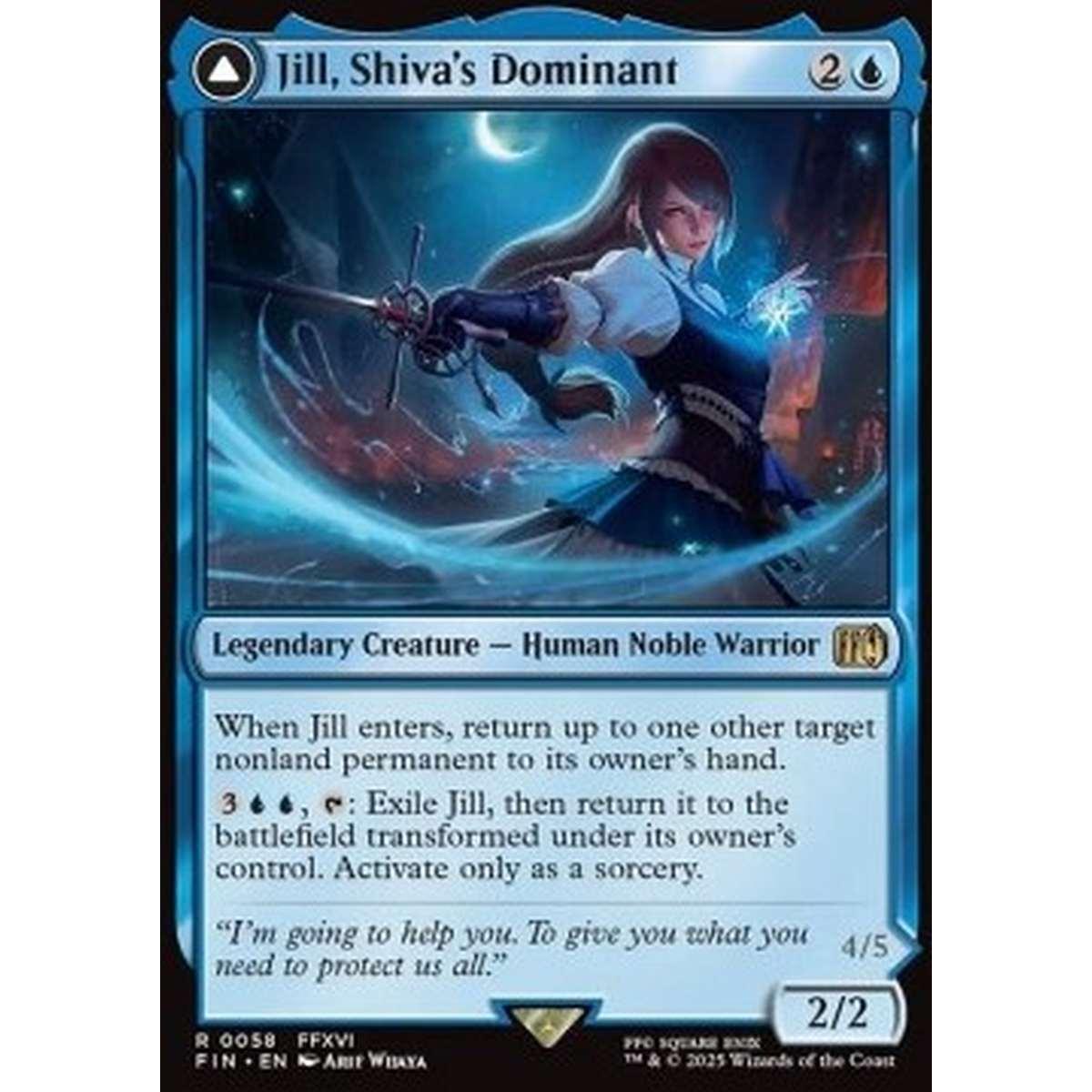Jill, Shiva's Dominant // Shiva, Warden of Ice - Jill, Shiva's Dominant // Shiva, Warden of Ice - [FIN][NM] [Foil]