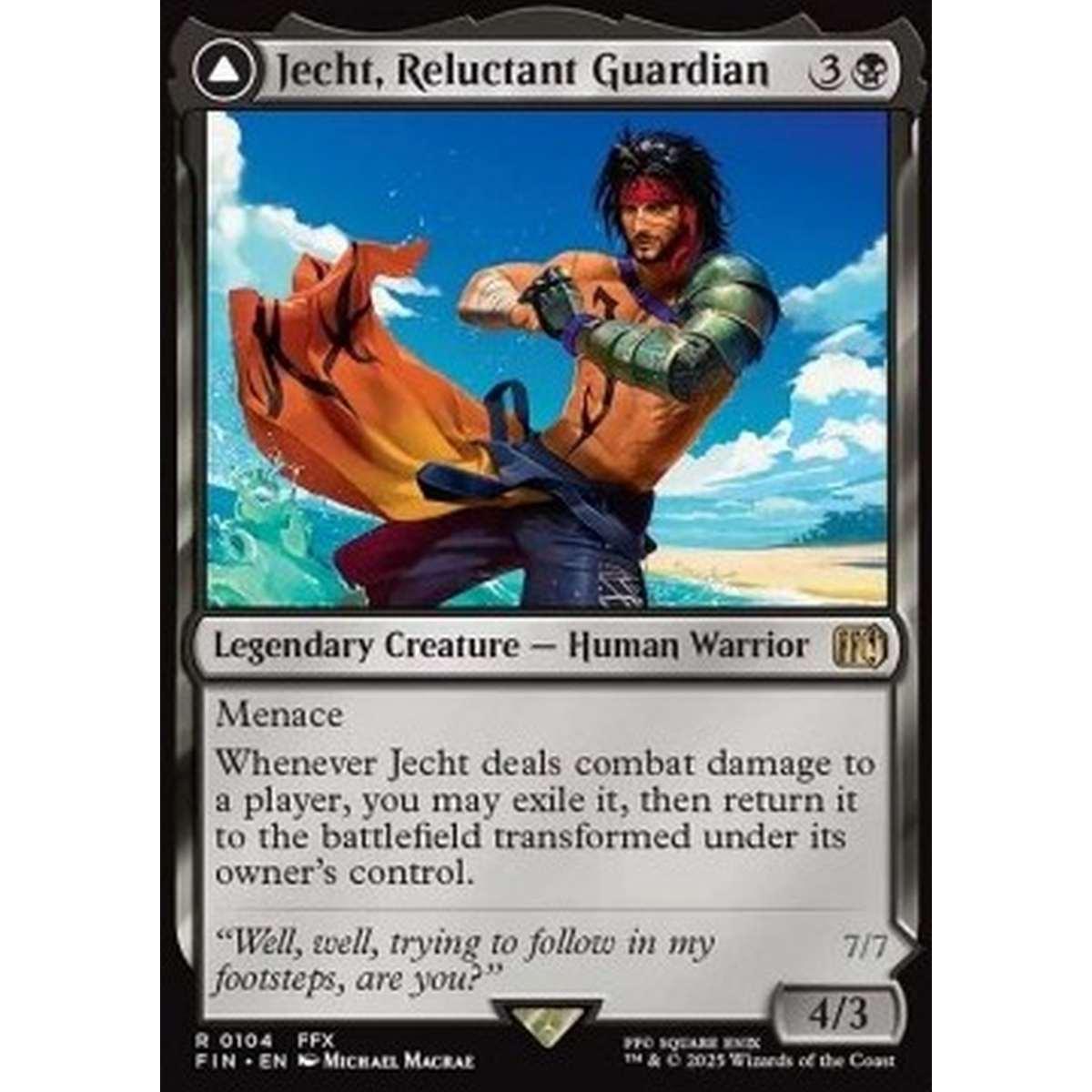 Jecht, Reluctant Guardian // Braska's Final Aeon - Jecht, Reluctant Guardian // Braska's Final Aeon - [FIN][NM] [Foil]