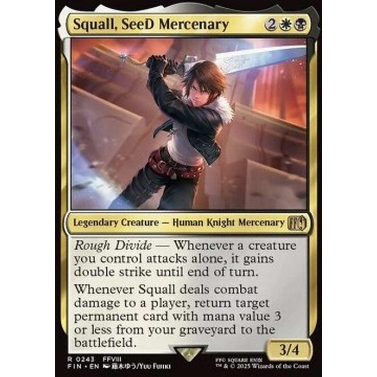 Squall, SeeD Mercenary - Squall, SeeD Mercenary - [FIN][NM] [Foil]