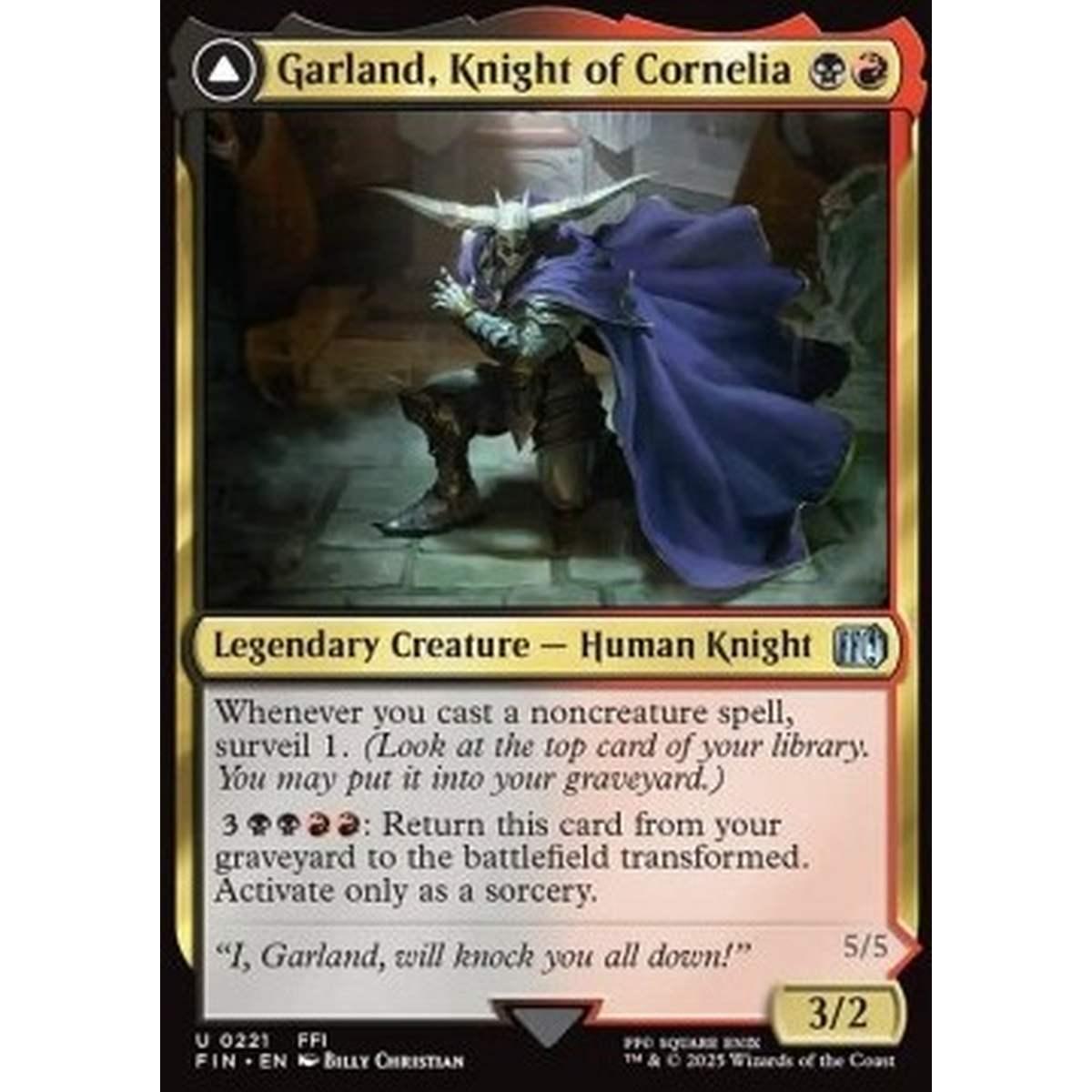 Garland, Knight of Cornelia // Chaos, the Endless - Garland, Knight of Cornelia // Chaos, the Endless - [FIN][NM] [Foil]