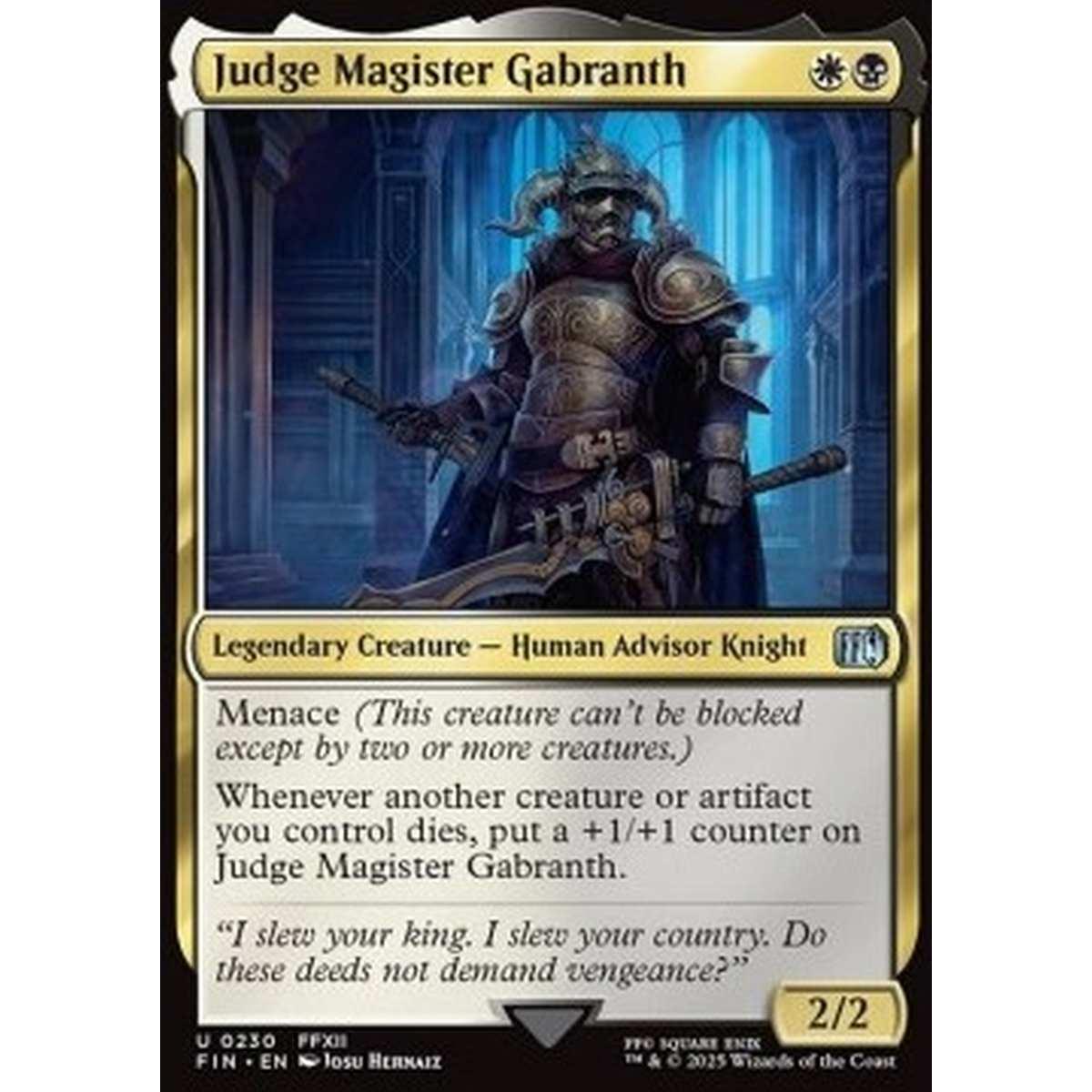 Judge Magister Gabranth - Judge Magister Gabranth - [FIN][NM] [Foil]